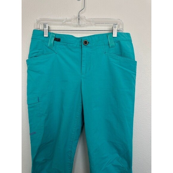Patagonia Women's Venga Rock Pants Straight Leg Full Length Climbing Teal Size 8 - Picture 2 of 8